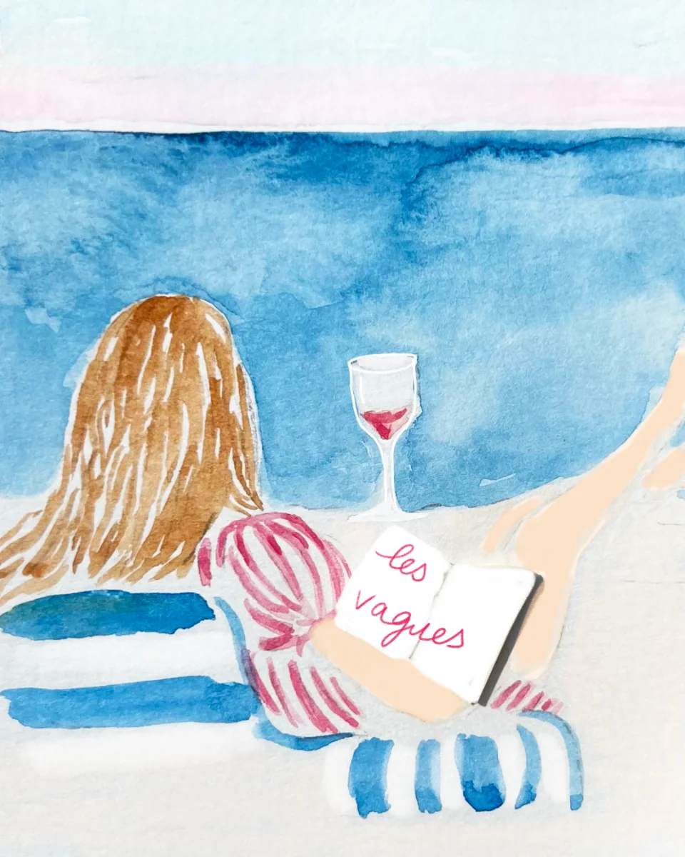 Illustration aquarelle — Les vagues