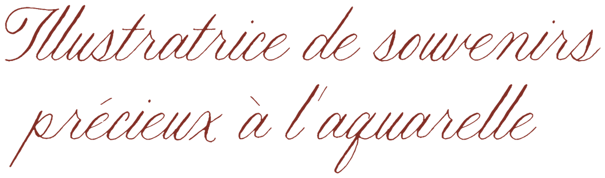 Illustratrice de souvenirs précieux à l'aquarelle